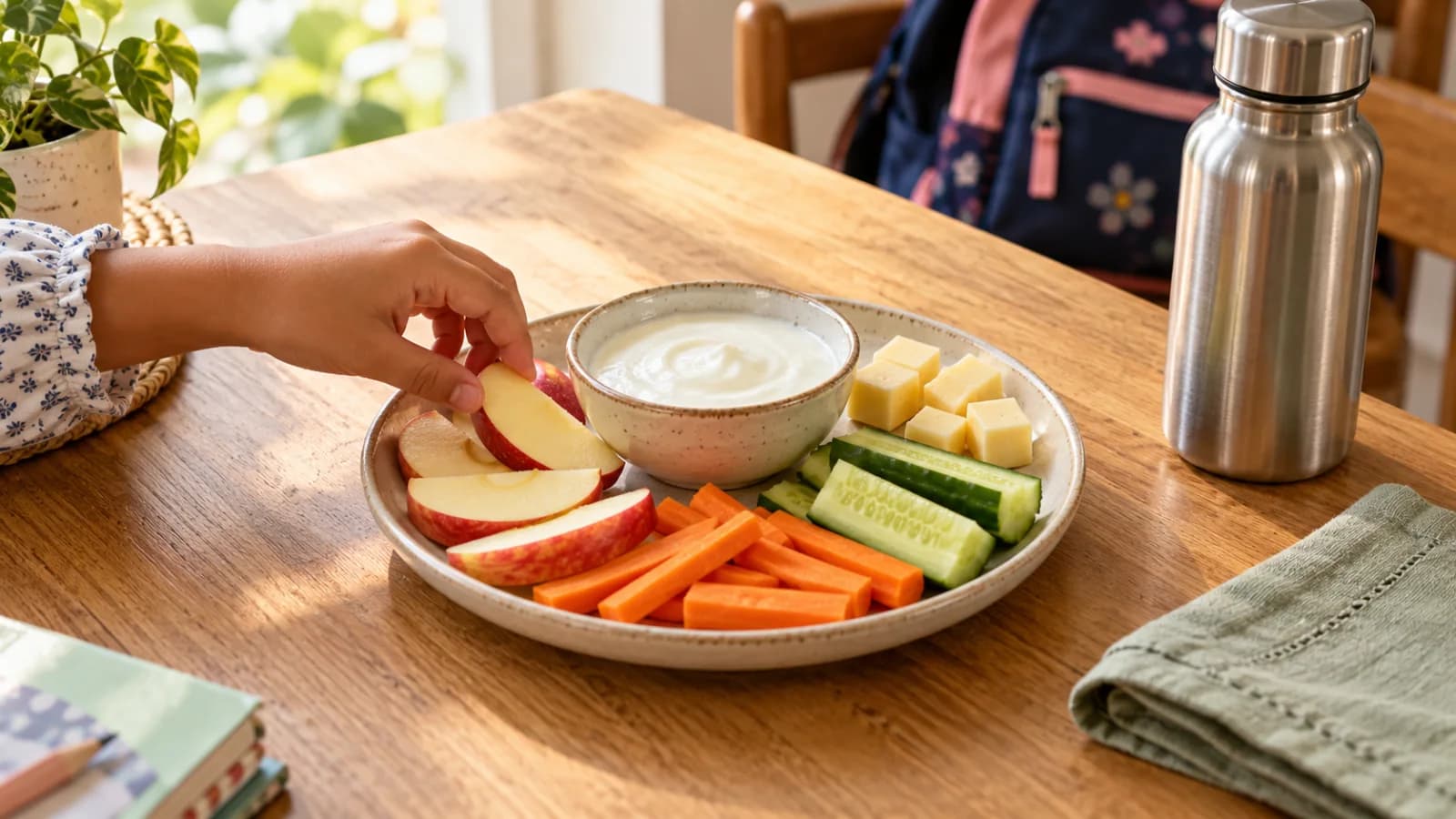 Healthy tooth-friendly snacks for children